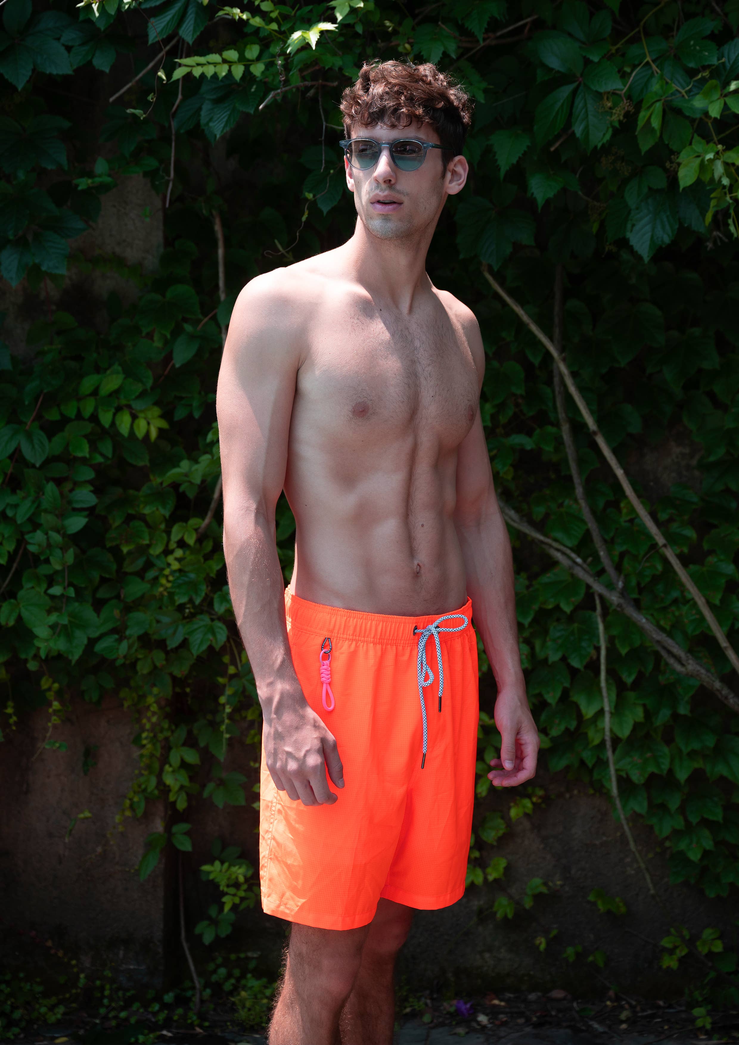 Islandhaze - Wholesale Swim Shorts - Men's - 6'' Inch Men's Solid new texture shorts-Oman44