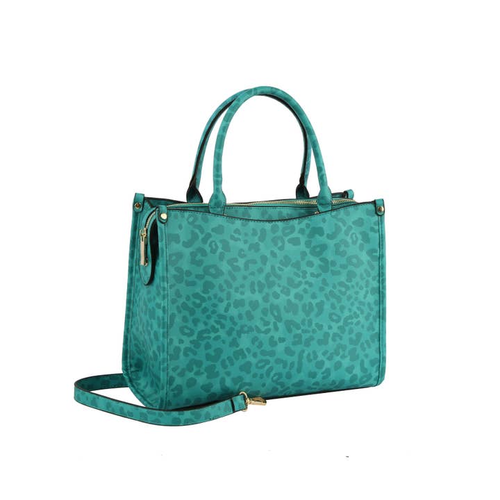 Handbag Factory Corp - Wholesale Tote Bag - Women's - Multi Compartment Leopard Hand Tote Set5