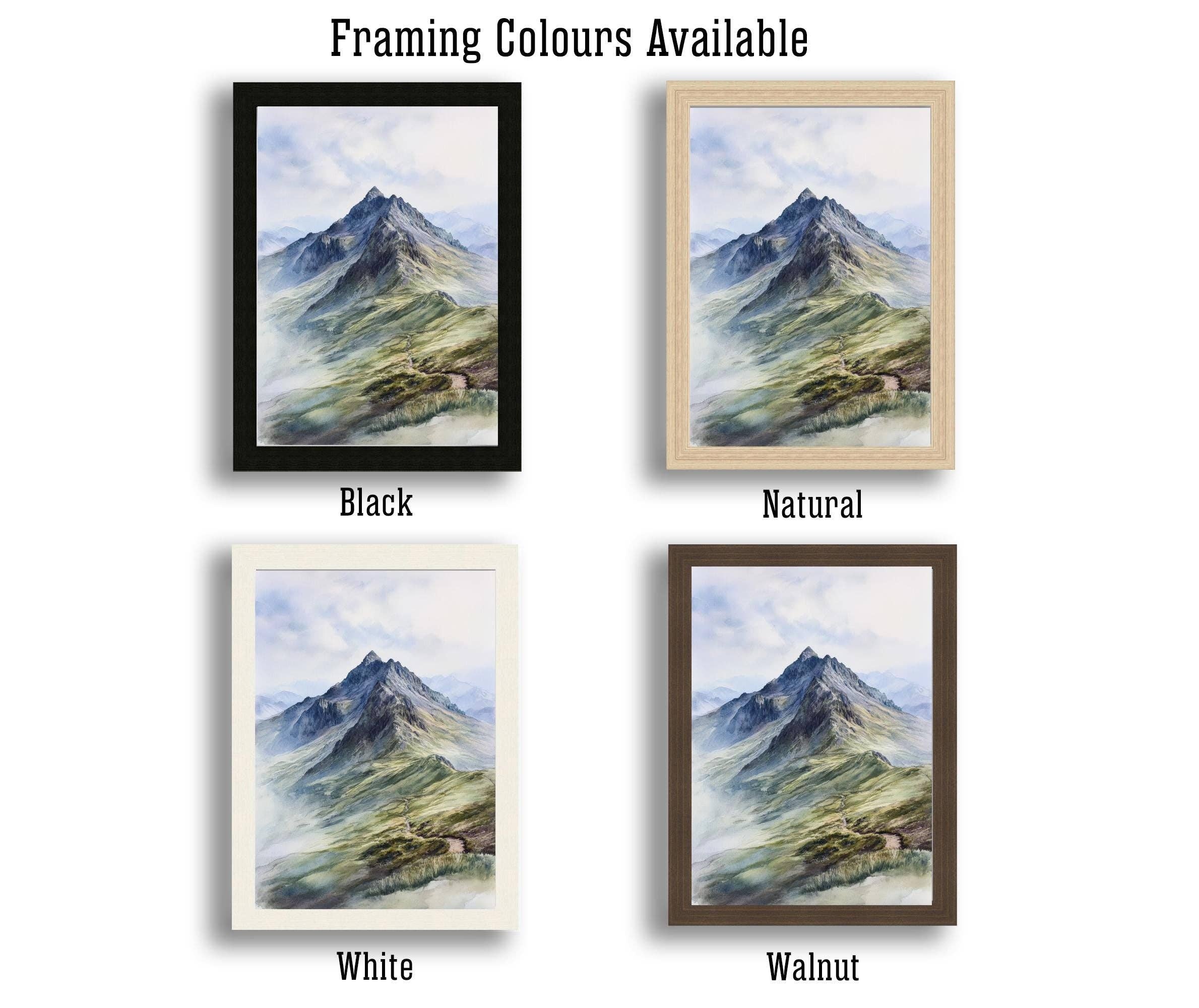 InkNPrintz – wholesale Art print – Scafell Pike Watercolor Painting Lake District Art Scafell Pike Poster Scenic Mountain Watercolor UK Landscape Decor2