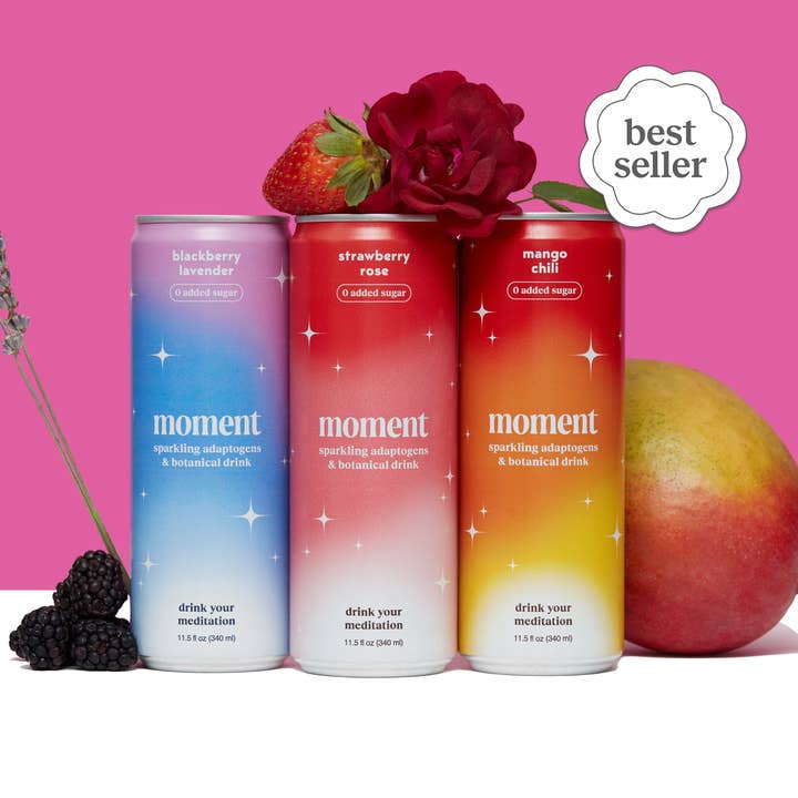 Moment - Wholesale Soda/Carbonated Drink - bestsellers (botanical soda | 24 pack)