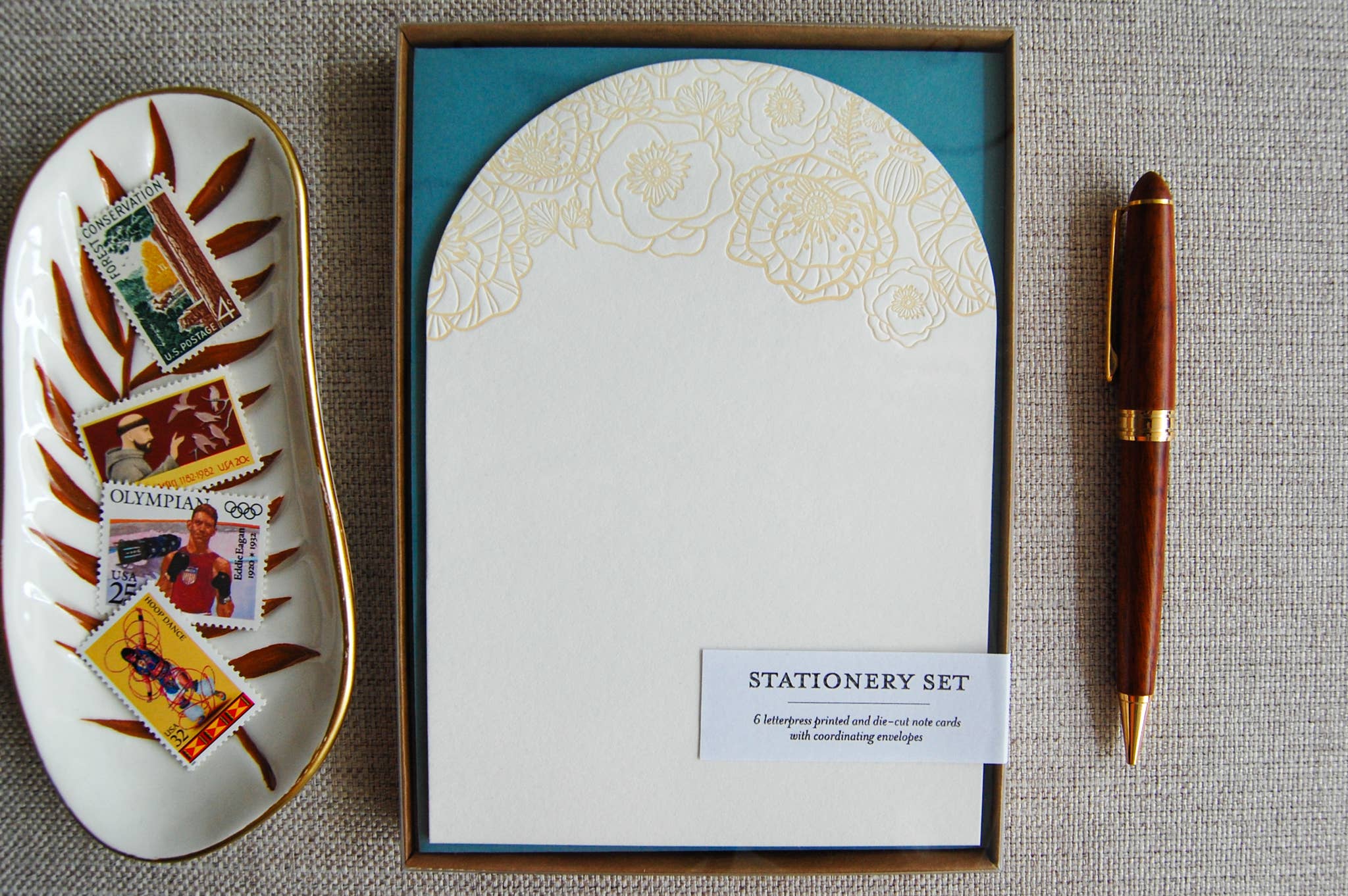 Pistachio Press - Wholesale Stationery/Notecard Set - Poppies Stationery Set1