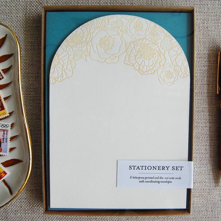 Pistachio Press - Wholesale Stationery/Notecard Set - Poppies Stationery Set1