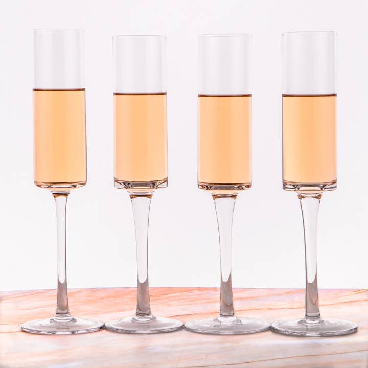 Lemonsoda - Wholesale Champagne Flute - Champagne Flutes - Crystal Mimosa Glasses 6 oz (1pc)