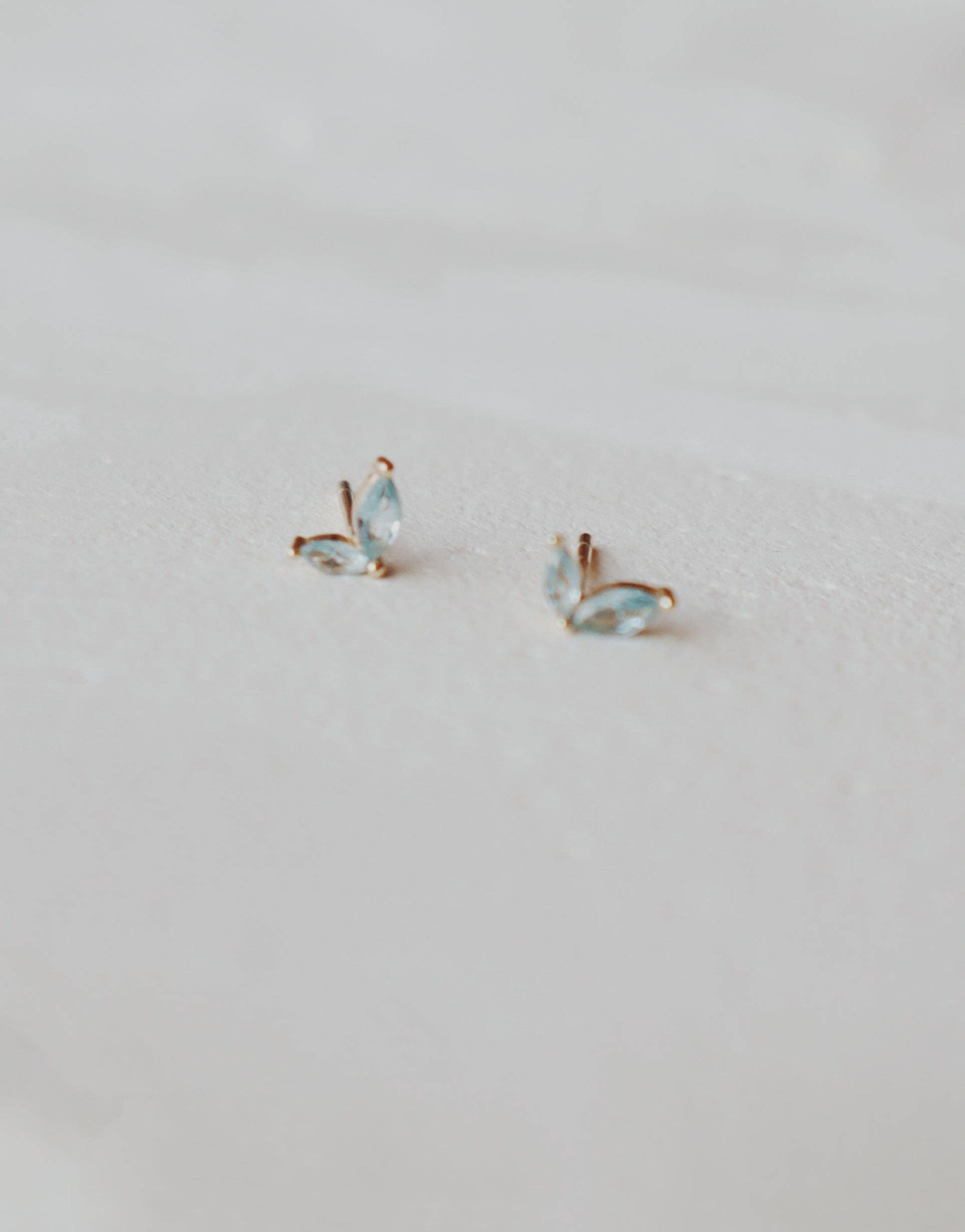 Olive Branch Jewelry & Co. - Wholesale Stud/Post Earrings - Blue Fleurette Stud Earrings1