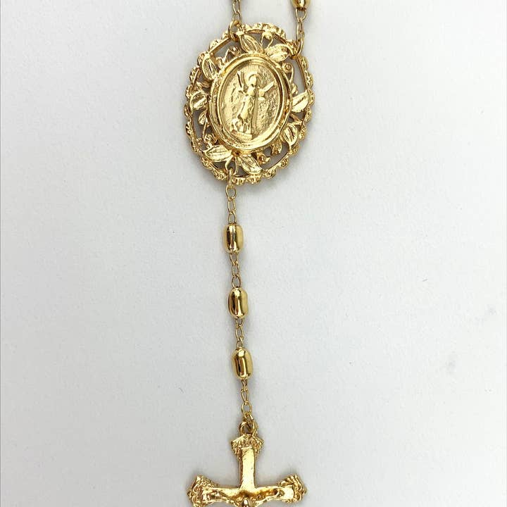 Luxus Accessories - Wholesale Prayer Beads Necklace - 18k Gold Filled Beaded Divine Child Rosary3