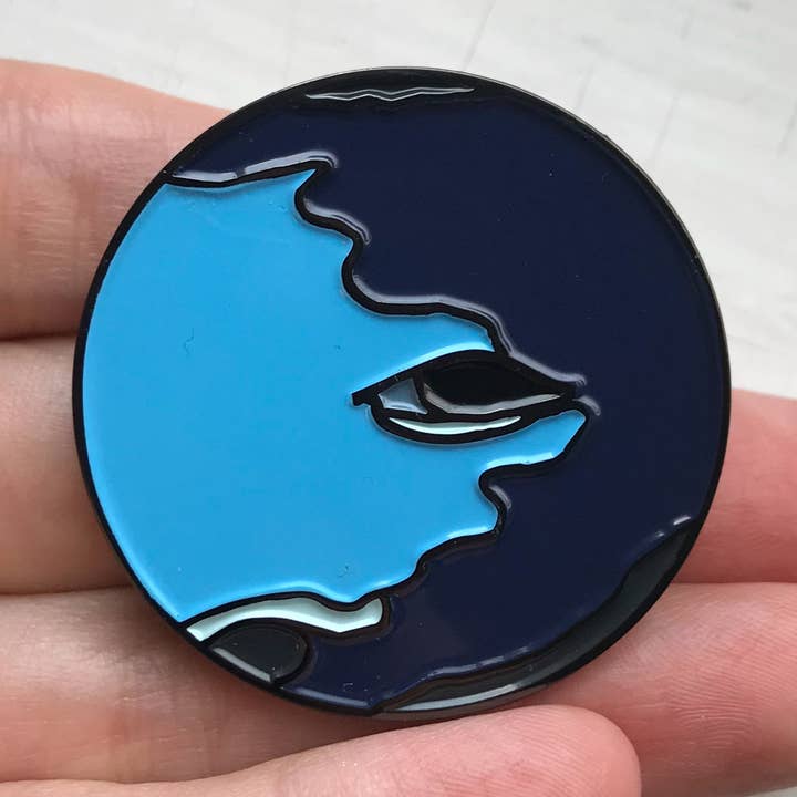 Neptune Enamel Pin for wholesale by Yugen Handmade