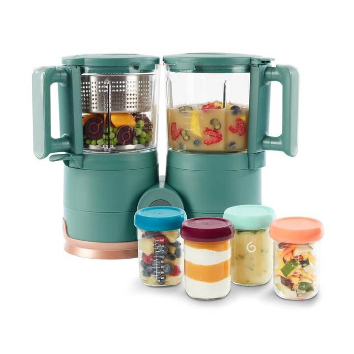 Duo Meal Glass Baby Food Maker with Free Food Storage Containers for wholesale by Babymoov