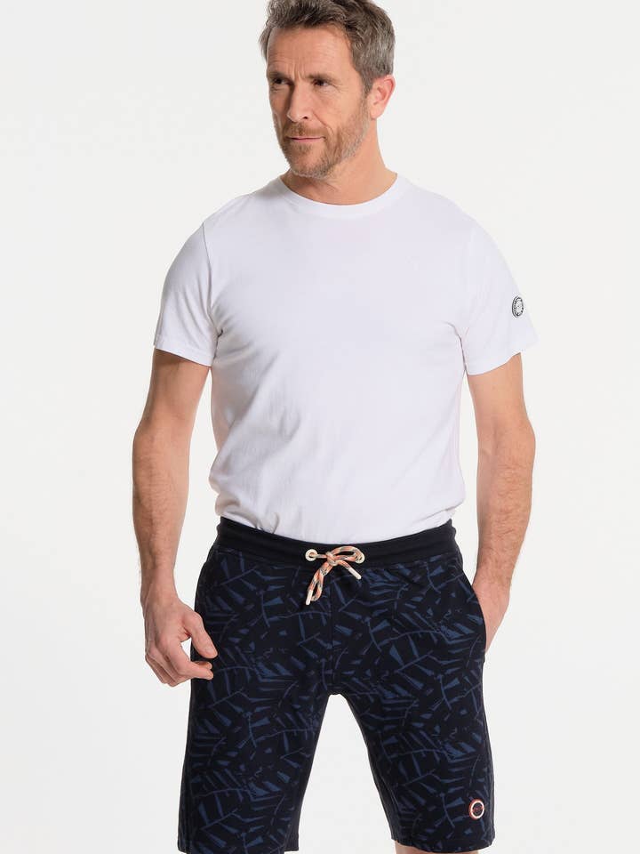 Men's blue soft material shorts for wholesale by J&JOY