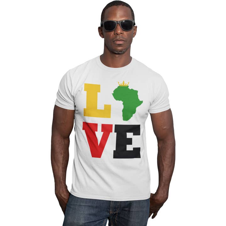 Inspire Me Positive - Wholesale Screen printed t-shirt – Women′s - Africa Love Inspirational Heritage T-Shirt2
