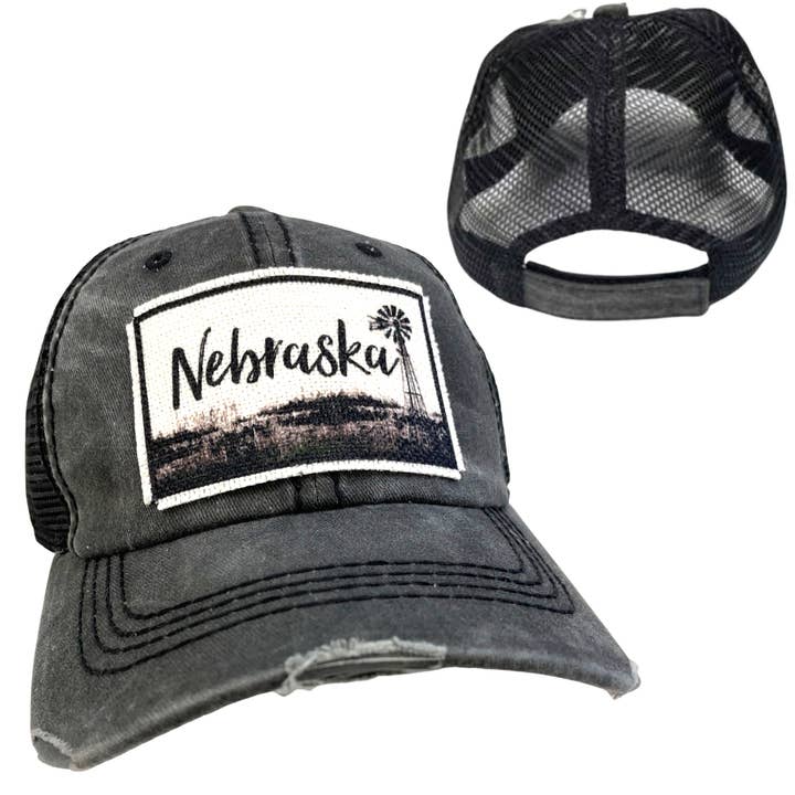 dkhandmade - Wholesale Ponytail Cap - Women's - NEBRASKA WINDMILL HATS