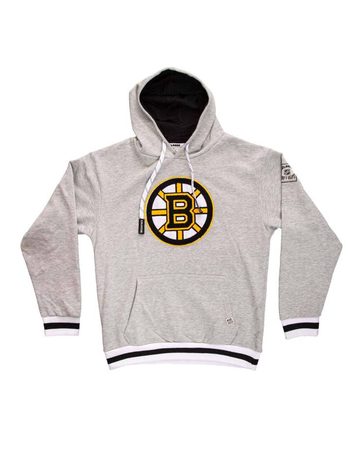 Gray Boston Bruins Muskoka Hockey Hoodie for wholesale on Faire