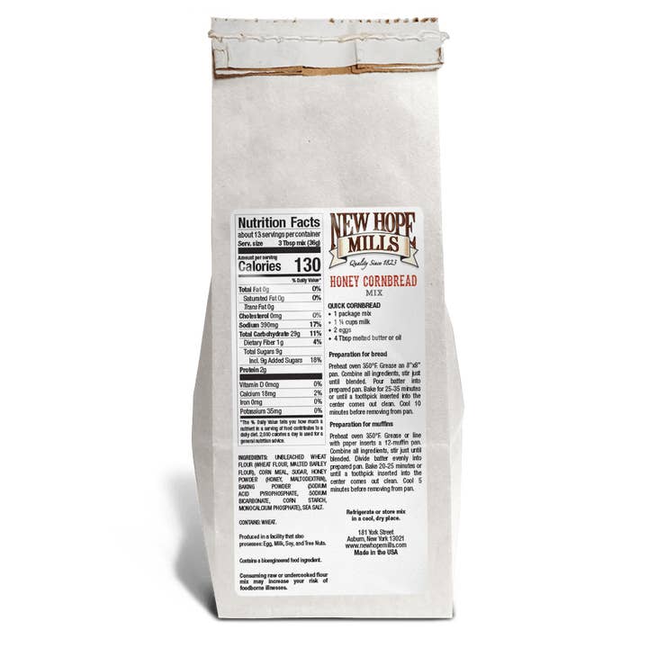 New Hope Mills - Wholesale Cornbread Mix - Honey Cornbread Mix2