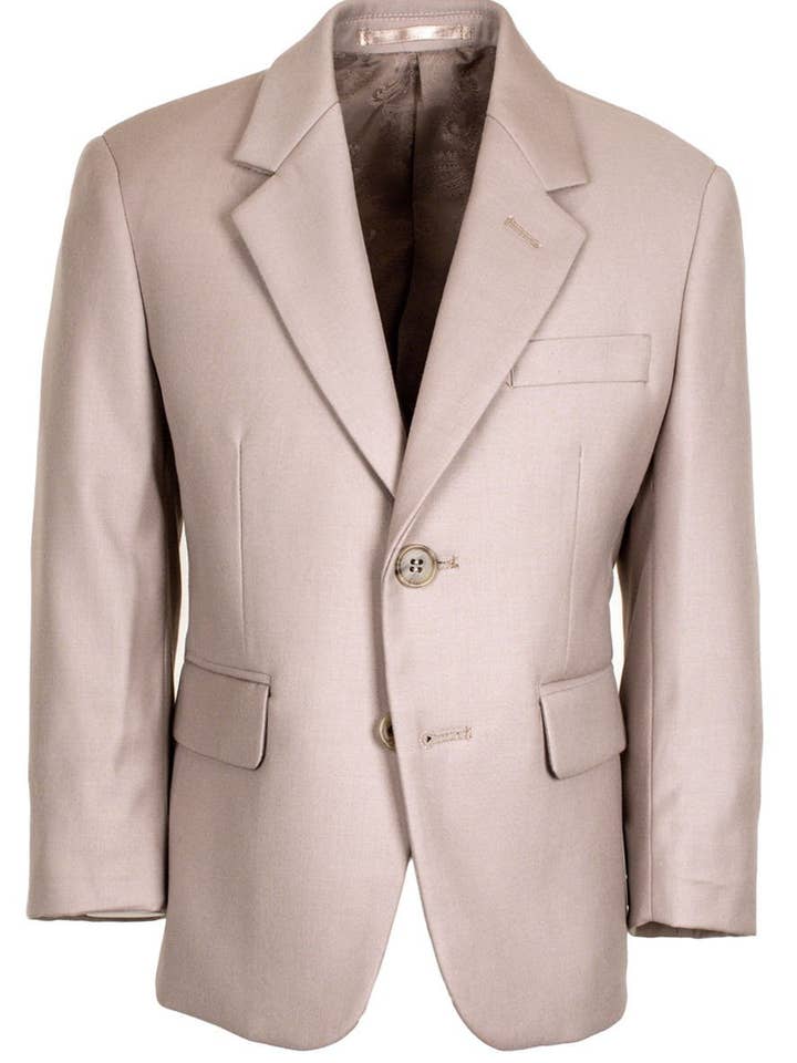 "Aspen" Kids Tan Suit Jacket (Separates) for wholesale by Cardi International