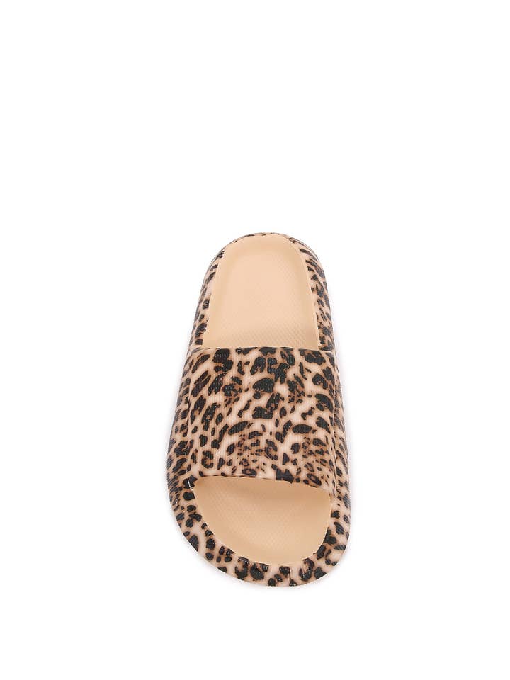 Unisex Leopard Open Toe Rubber Non Slip Slippers for wholesale on Faire2