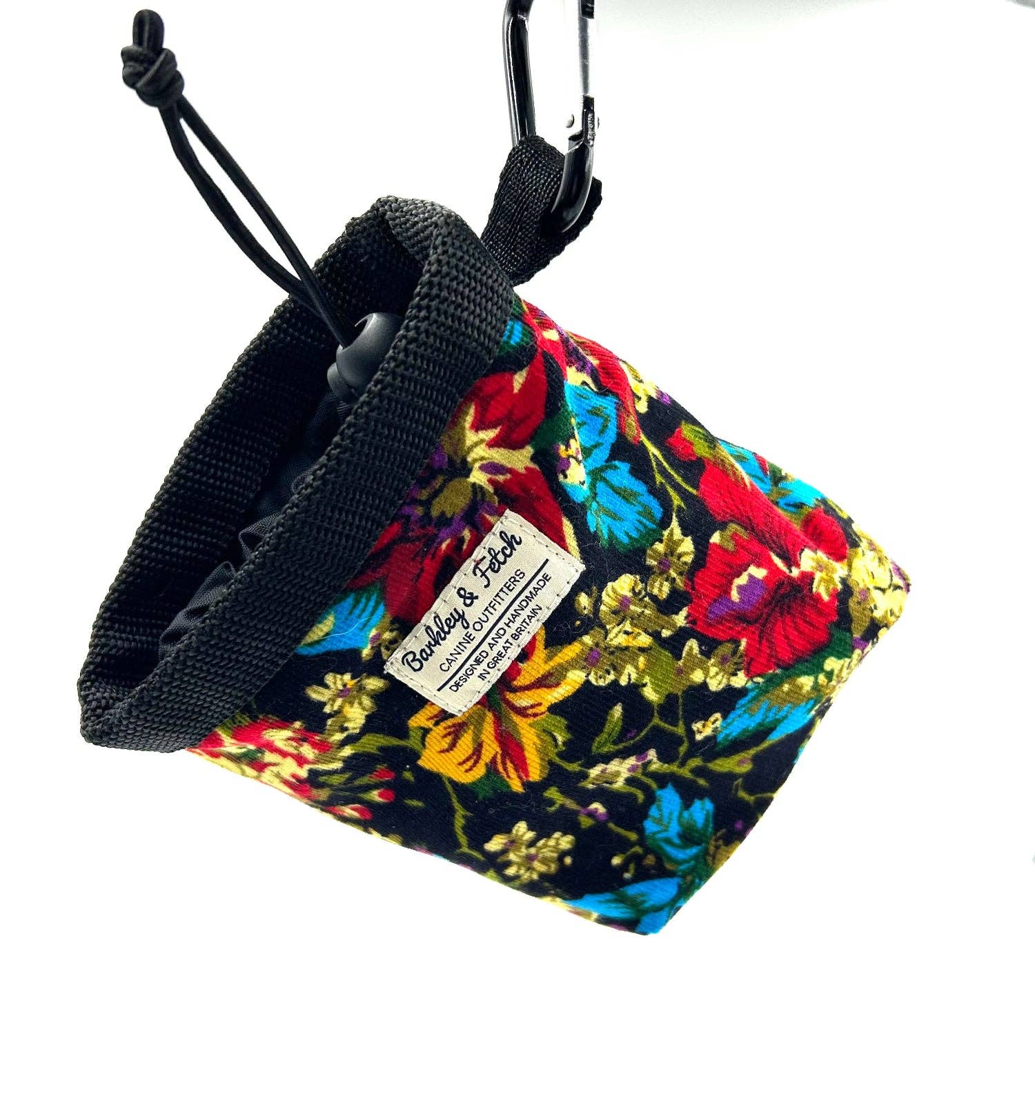 Barkley and Fetch - Wholesale Pet Treat Bag - Dog - Rose Flower Corduroy Treat Bag2