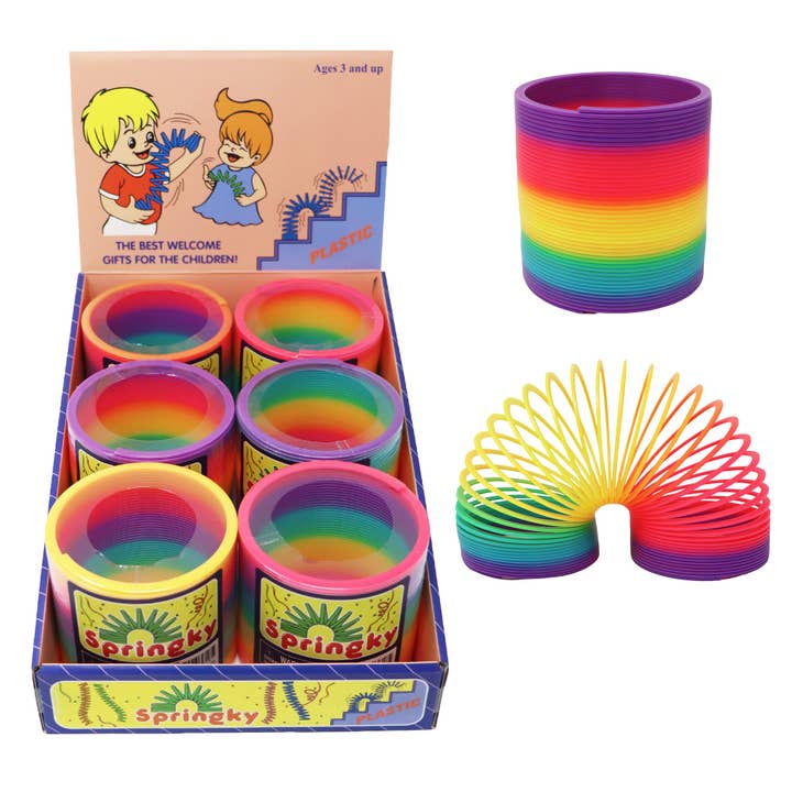 Large Rainbow Spring | Pack of 6 for wholesale by Pink Poppy USA