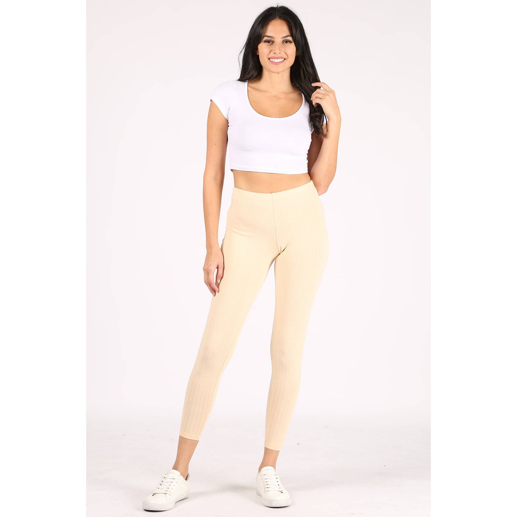 UP CLOTHING - Wholesale Athletic/Lounge Leggings - Women's - High-Waisted Ribbed Leggings4
