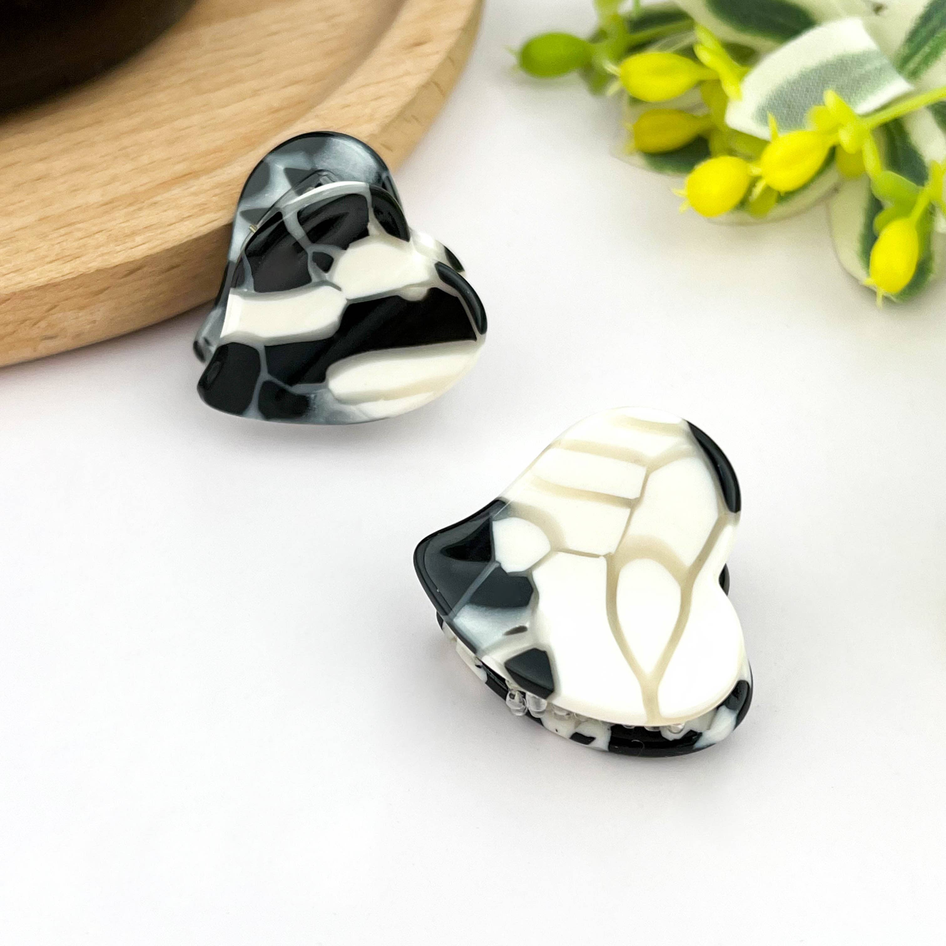 TheDivaSoap - Vente Pince à cheveux – femme - Pince à cheveux mignonne en acétate en forme de mini cœur, pince à cheveux pour la Saint-Valentin22