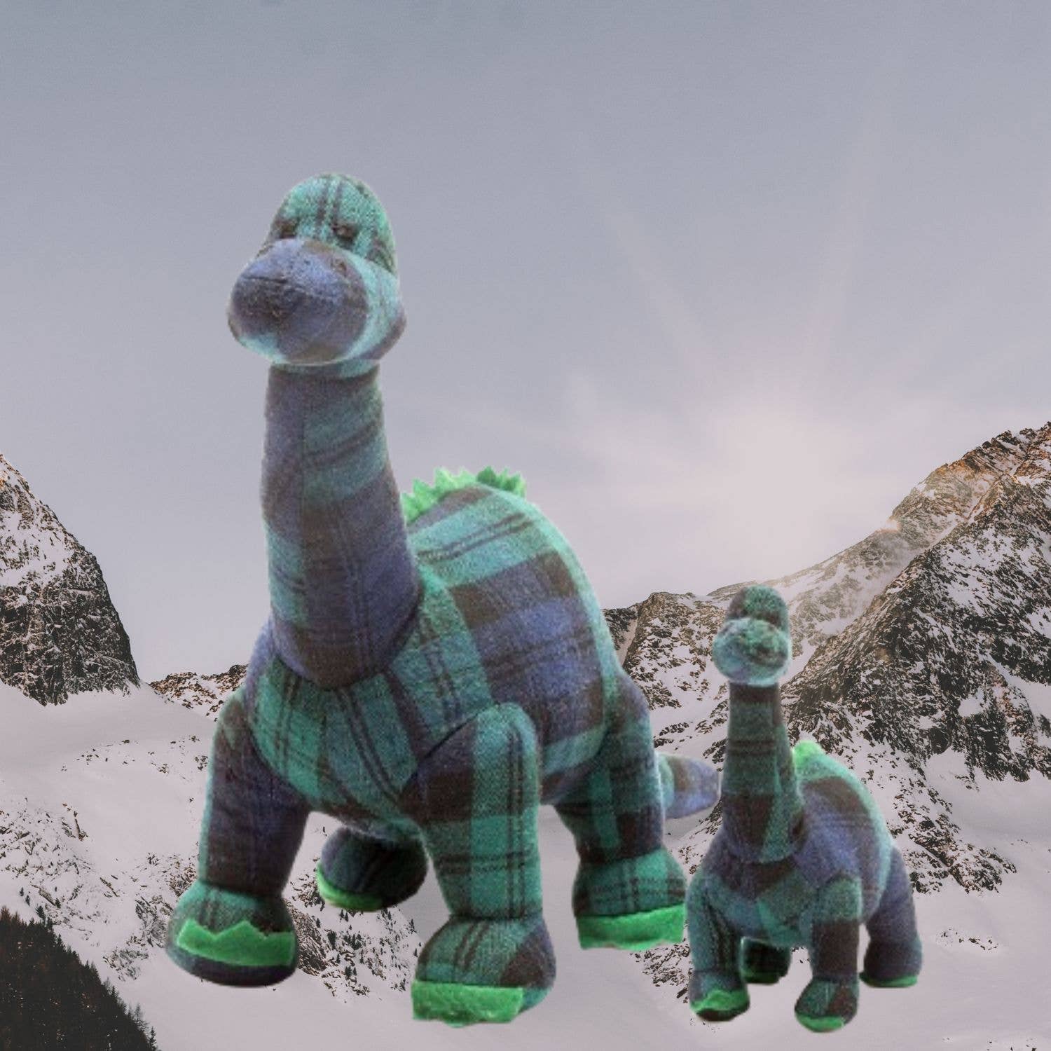 Best Years Ltd - Wholesale Stuffed/Plush Toy - Kids & Baby - Tartan Diplodocus Dinosaur Teddy Soft Toy2