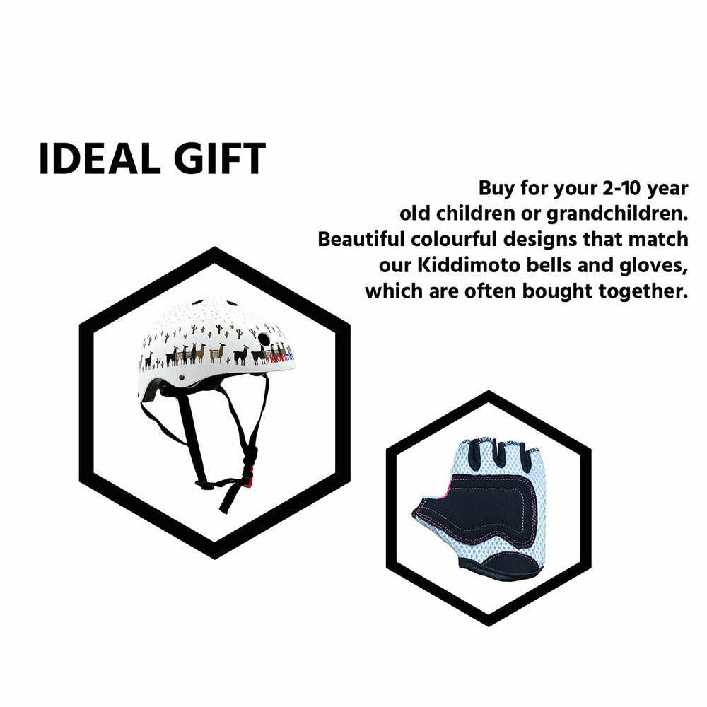 Kiddimoto – Engroshandel Cykler og scootere - Børn – Kiddimoto hjelm med lama-design, maksimal hovedbeskyttelse8