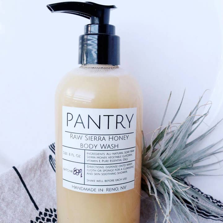 Pantry Products - Skin, Body, + Wellness - Wholesale Body Wash/Shower Gel - Uh huh Honey! Raw Sierra Honey Body Wash