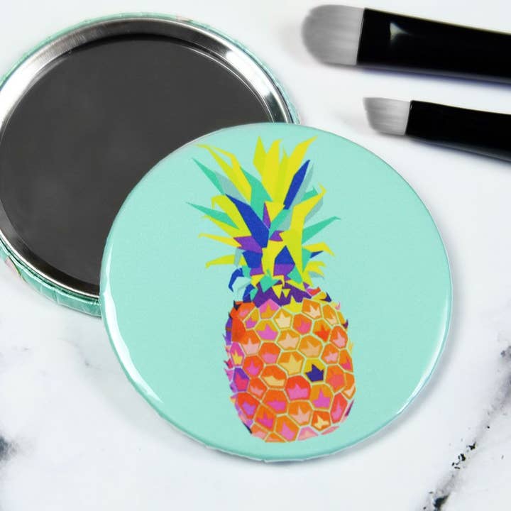 Pineapple Pocket Mirror for wholesale by Paper Plane (US Duties Paid)
