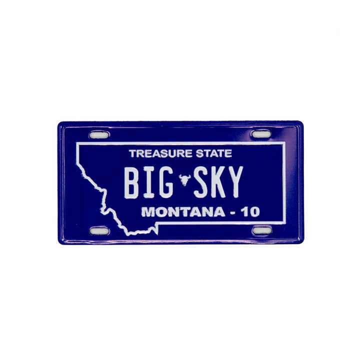 Ski House Games - Wholesale Magnet - BIG SKY - Montana License Plate Magnet1