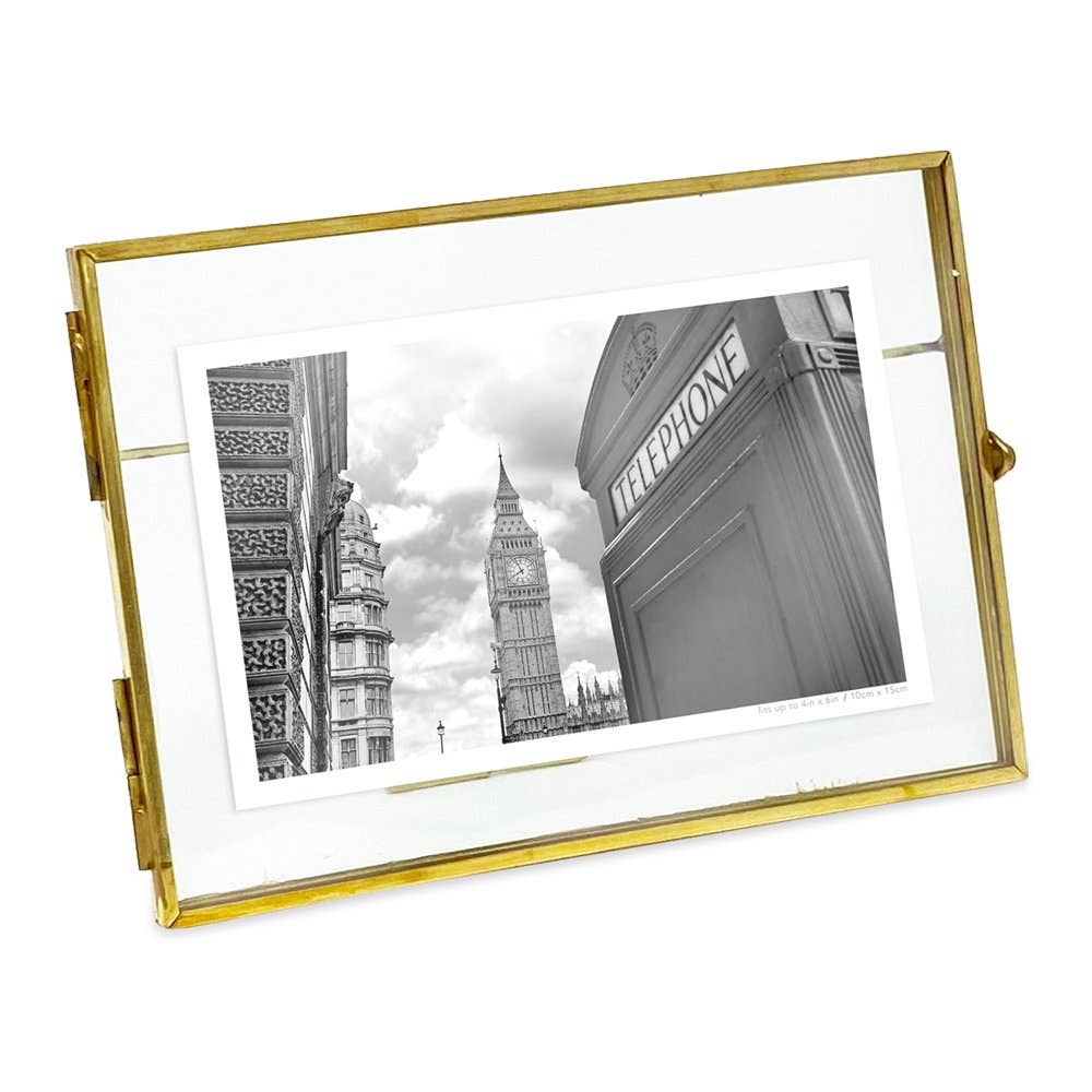 Isaac Jacobs International - Wholesale Picture Frame - Isaac Jacobs Metal Floating Photo Frame w/ Locket Bead Clasp8