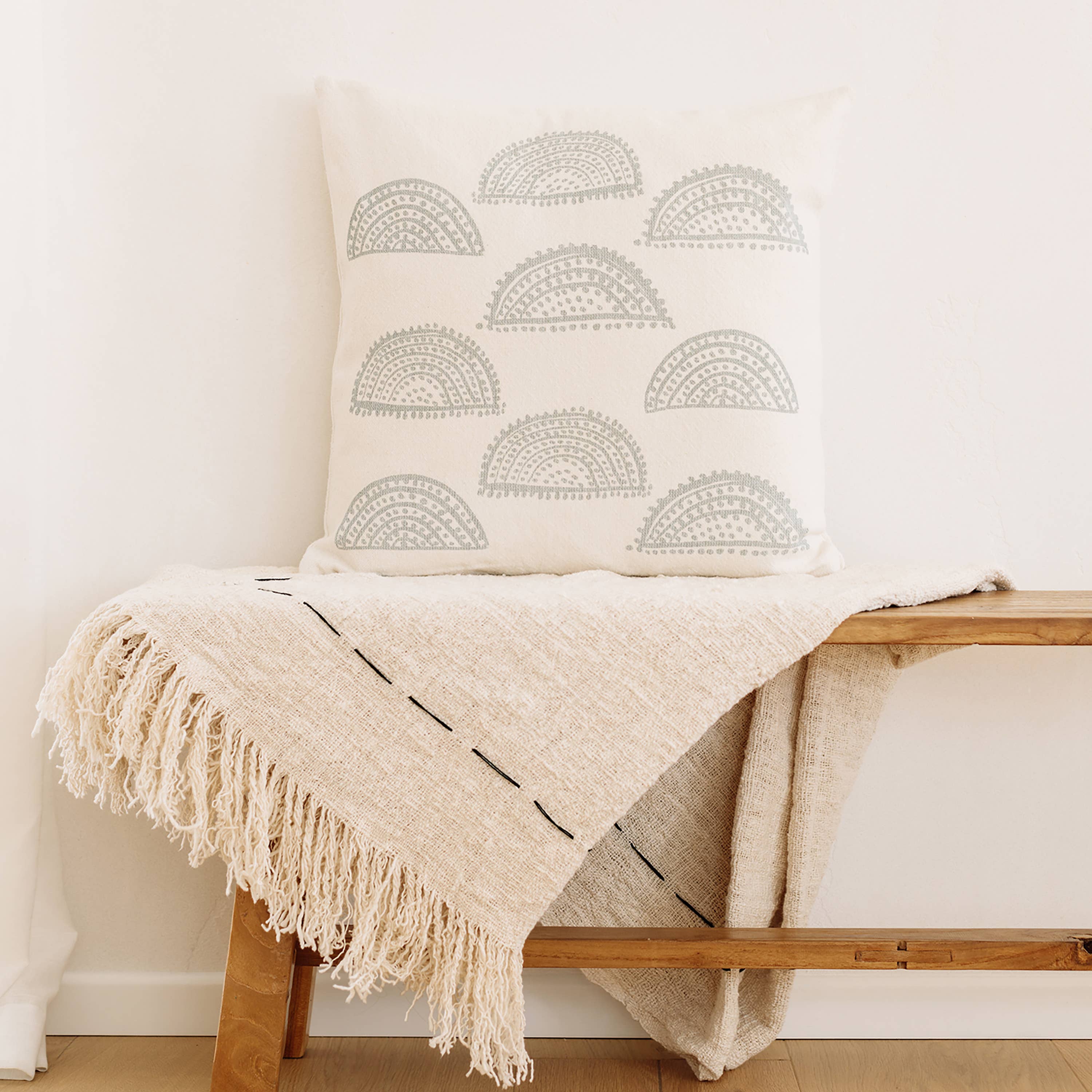 NAKI & SSAM INC. - Wholesale Throw Pillow Cover - Meraki Collection 20in. Square Gond Art Inspired Small18