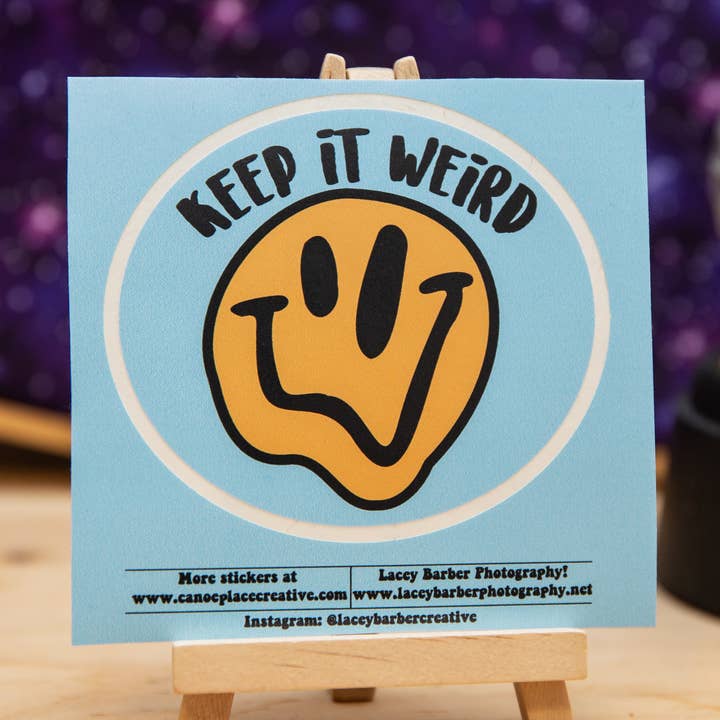 Keep it Weird - Vinyl Sticker for Laptop or Water Bottle for wholesale by Canoe Place Creative