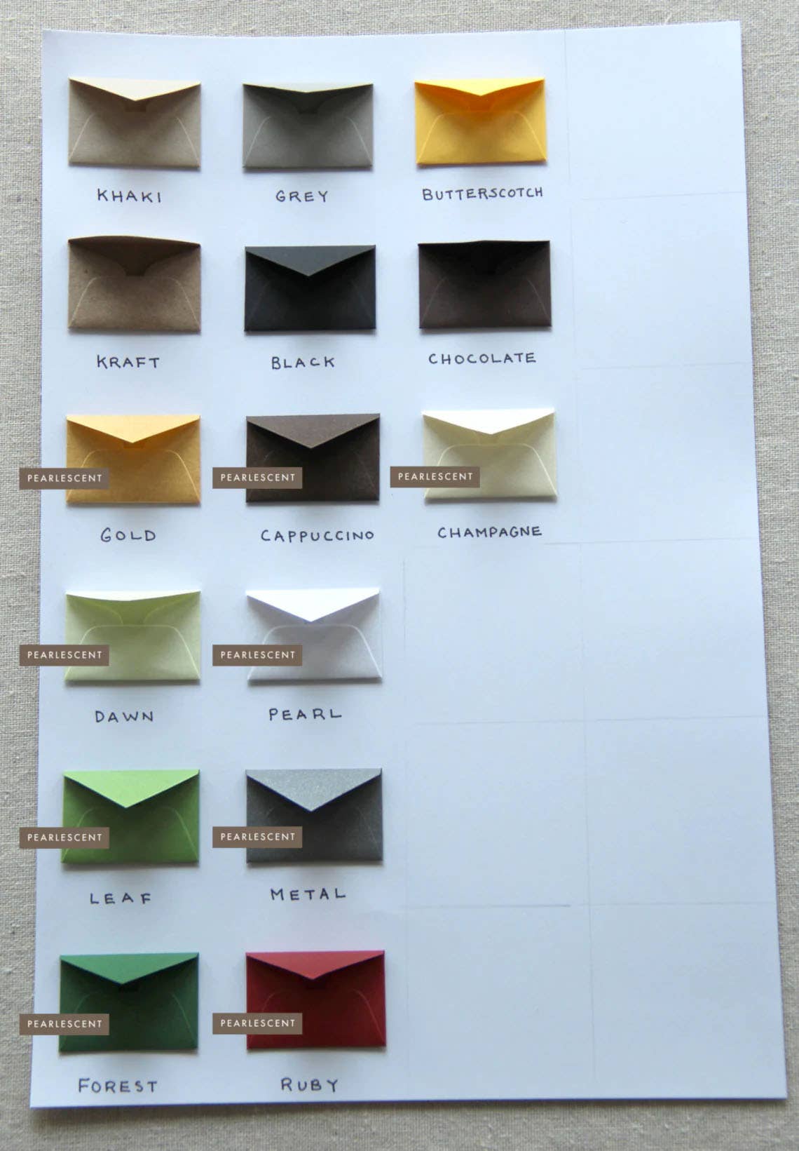 Lemon Drop Papers, Inc. - Wholesale Envelopes - Cappuccino Tiny Love Notes