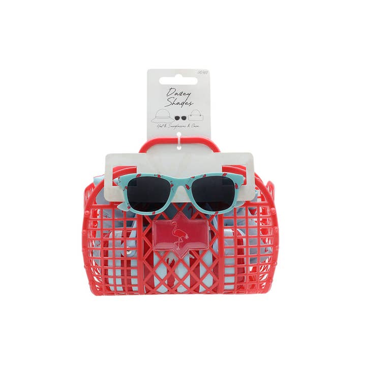 Shark Eyes, Inc - Vendita all'ingrosso Occhiali da sole - Bambini - Occhiali da sole per bambini con cappello + custodia e borsa Set primaverile estivo