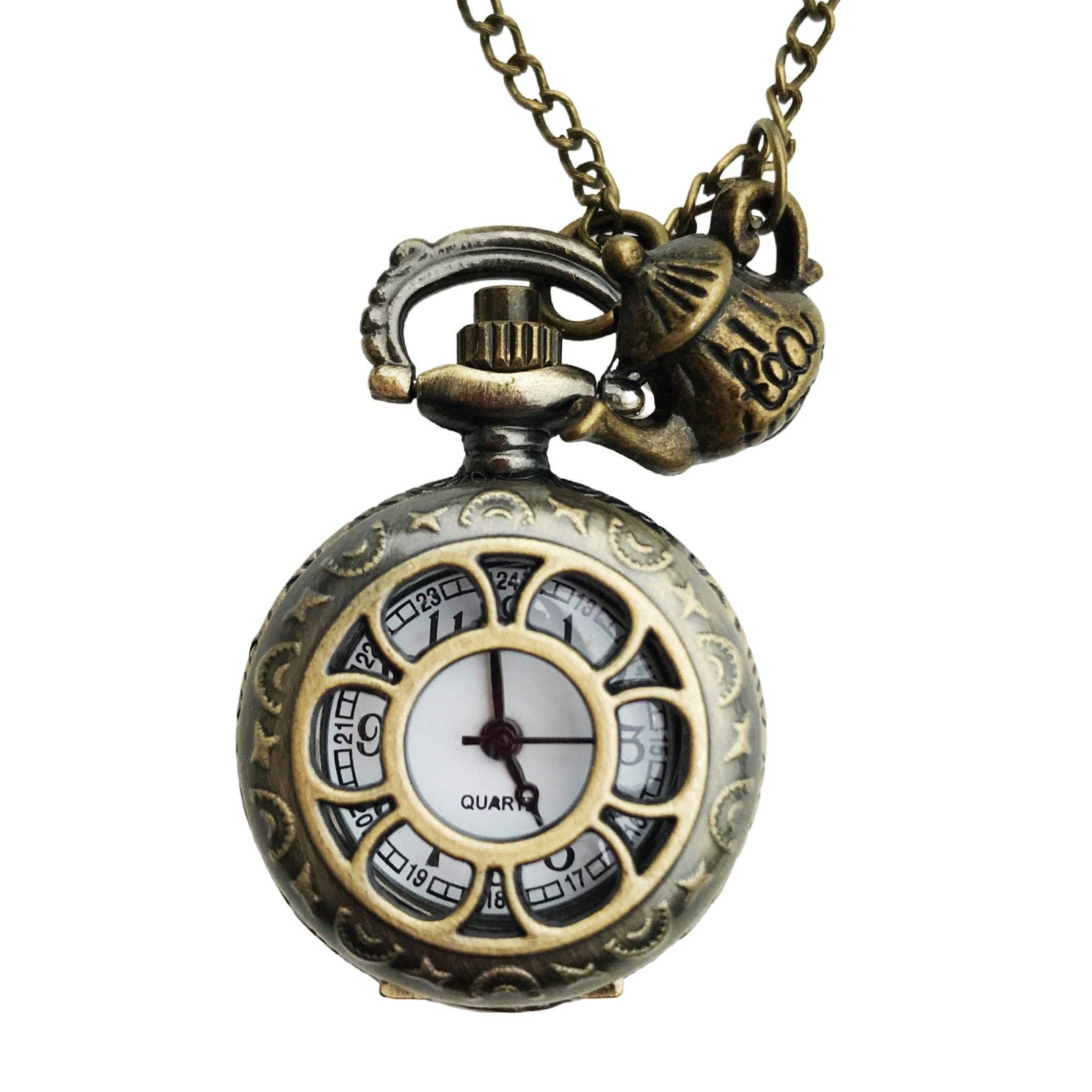 UMBRELLALABORATORY - Wholesale Pendant/Charm Necklace - Alice in Wonderland watch necklace0