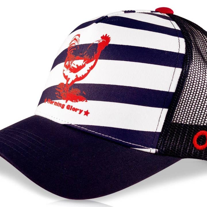 Gestreifter Hahnhut für den Großhandel von Morning Glory - La Casquette Française