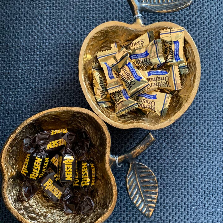 Indriya Home - Wholesale Serve Bowl - Hammered Apple Bowl – Gold Serveware for holiday Parties1