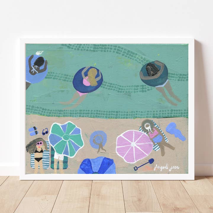 Praia Sage ao pôr do sol por atacado de Jengadi Jean Co.