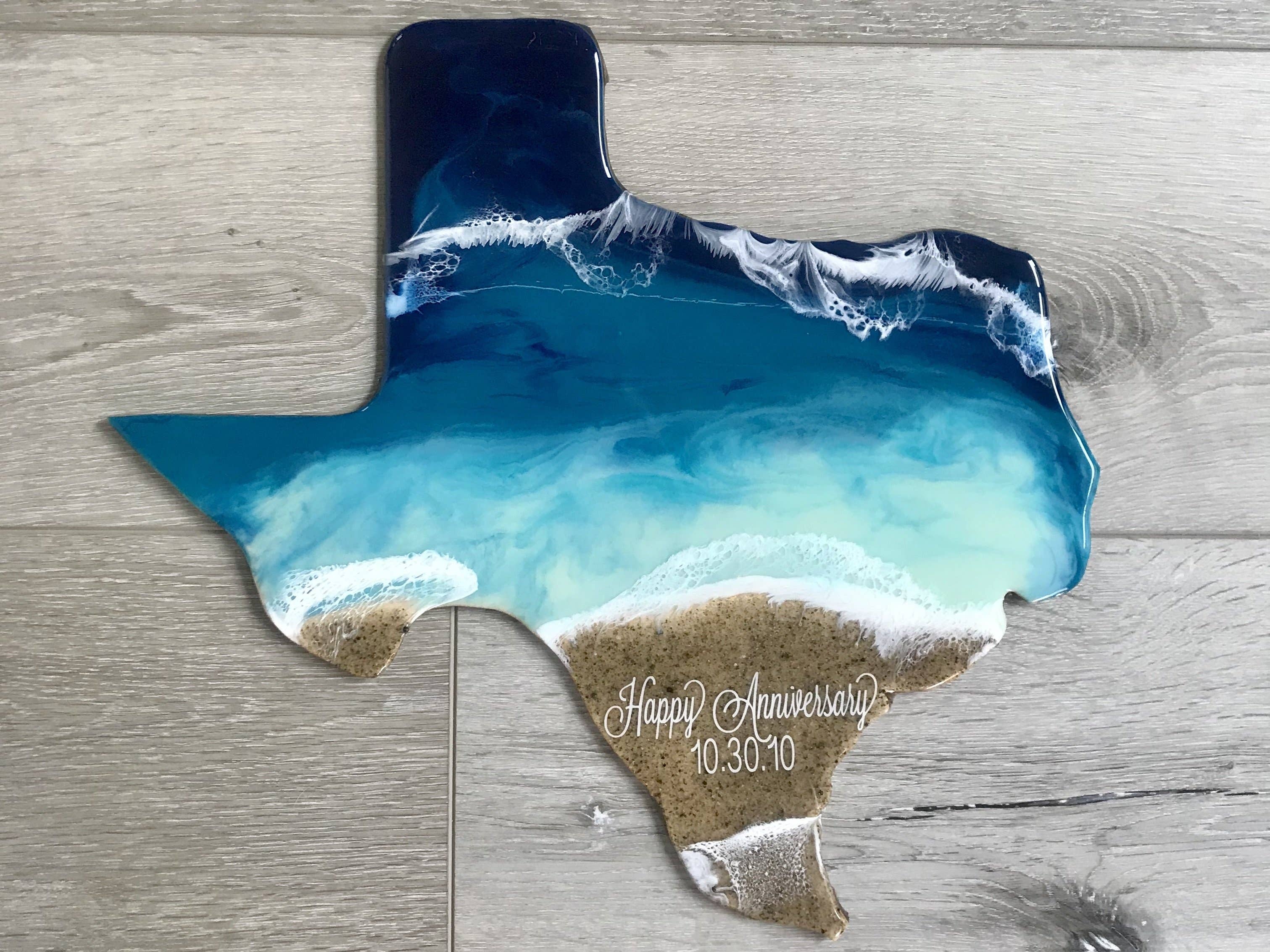 WLB Designs - Venta al por mayor Papel pintado 3D - Arte de pared de Beach State, arte de resina Ocean Wave5