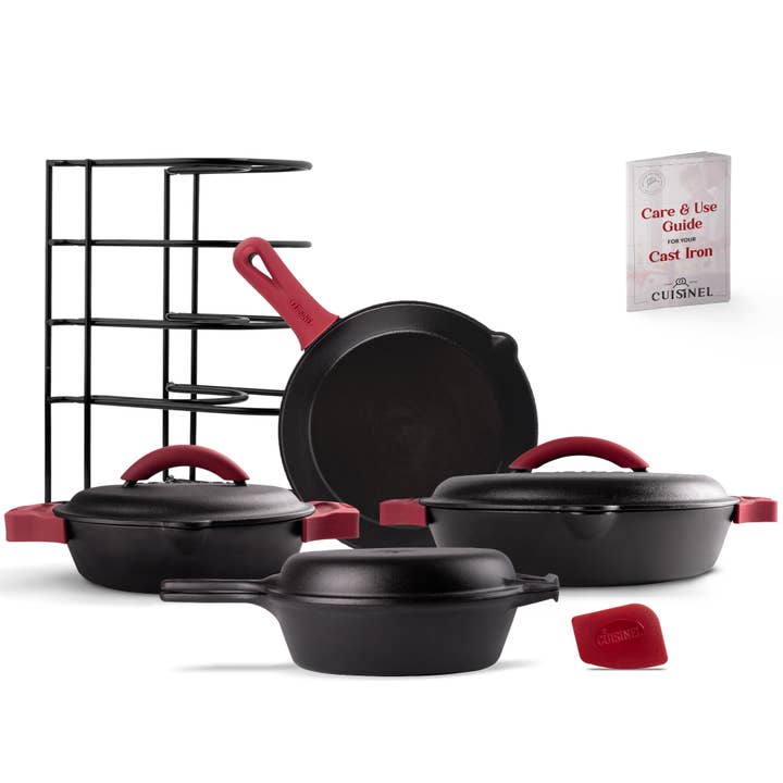 Cuisinel 16-Pc Cast Iron Cookware Set – Oven & Fire Ready for wholesale by cuisinel