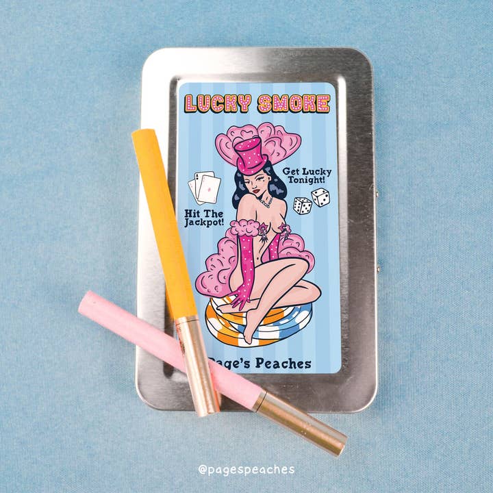 Page's Peaches - Wholesale Cigarette Case - Lucky Smoke Cigarette and Birth Control Case4