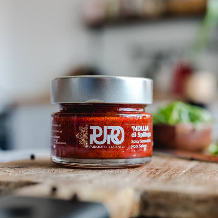 Puro Mediterraneo – wholesale Salami – Italian Spicy Spreadable Nduja Salami with Chilli 110g
