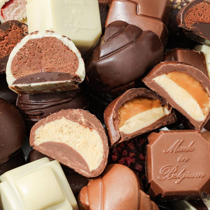 Bonnie & Pop - Wholesale Chocolate Box - Gourmet Chocolate Gift Box – Elegant Bow Tin with Belgian Truffles- Copper6