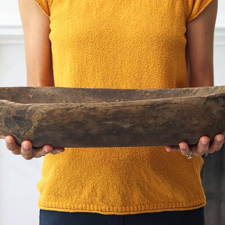 etúHOME - Wholesale Decorative Plate/Dish/Bowl - Antique Oval Dough Bowl4