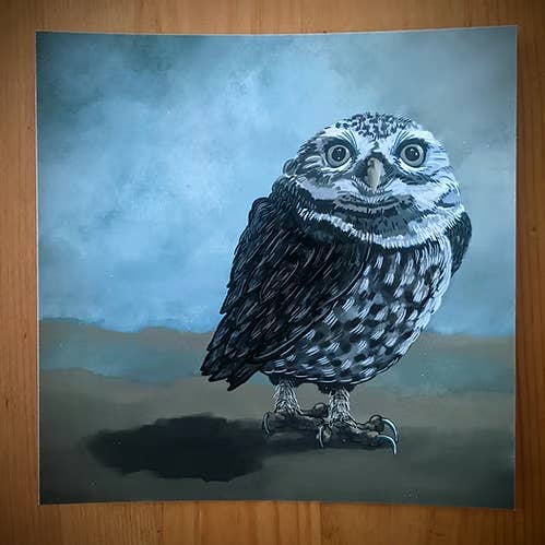 Burrowing Owl Giclee Print for wholesale by LA Is Not A Desert