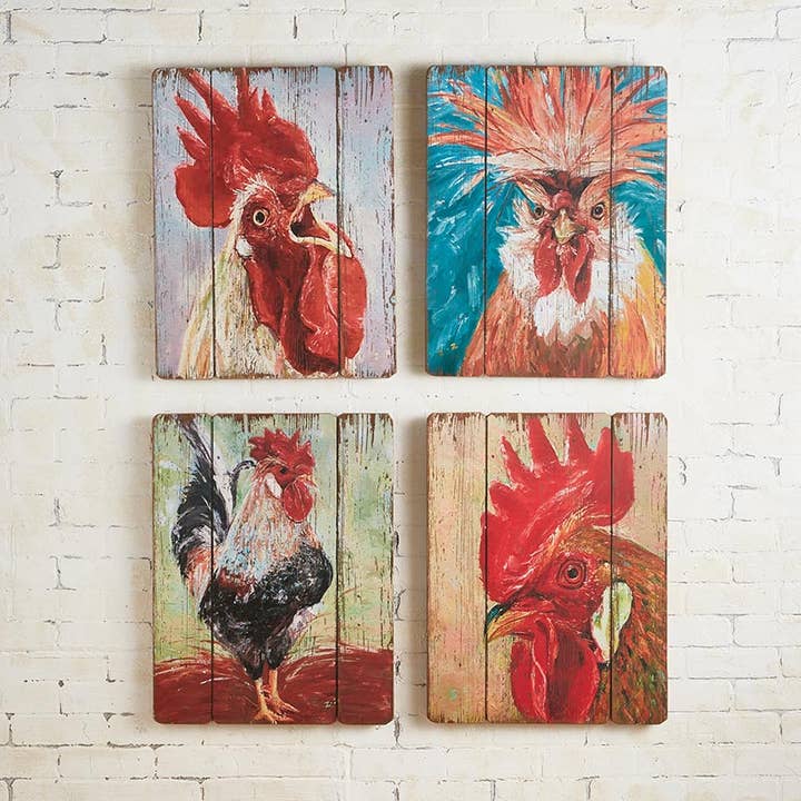 47th & Main (Creative Brands) - Wholesale Wall Accent - Rooster Face Frame