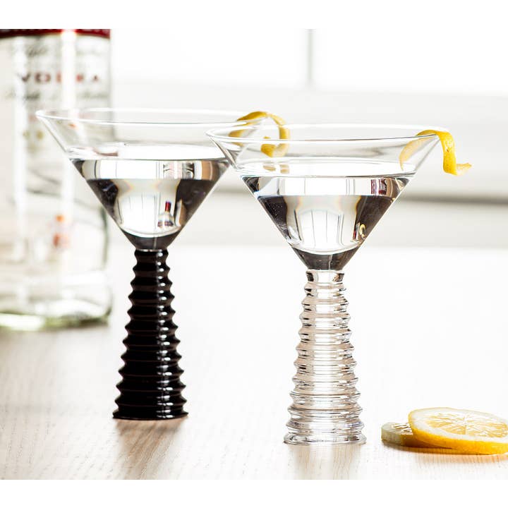Abbott - Wholesale Cocktail/Liquor Glass - Stack Base Martini-5.5"H(8oz)