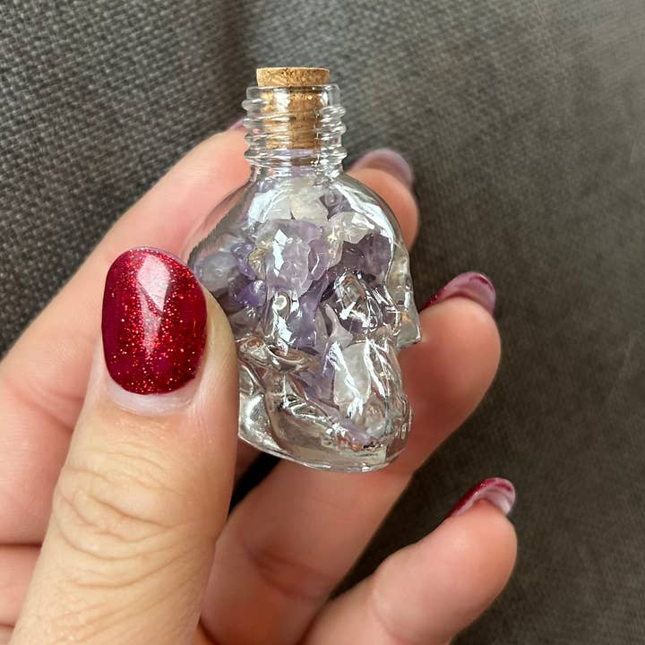 Atomic Alchemy - Wholesale Decorative Jar - Gemstone Skull Jars13