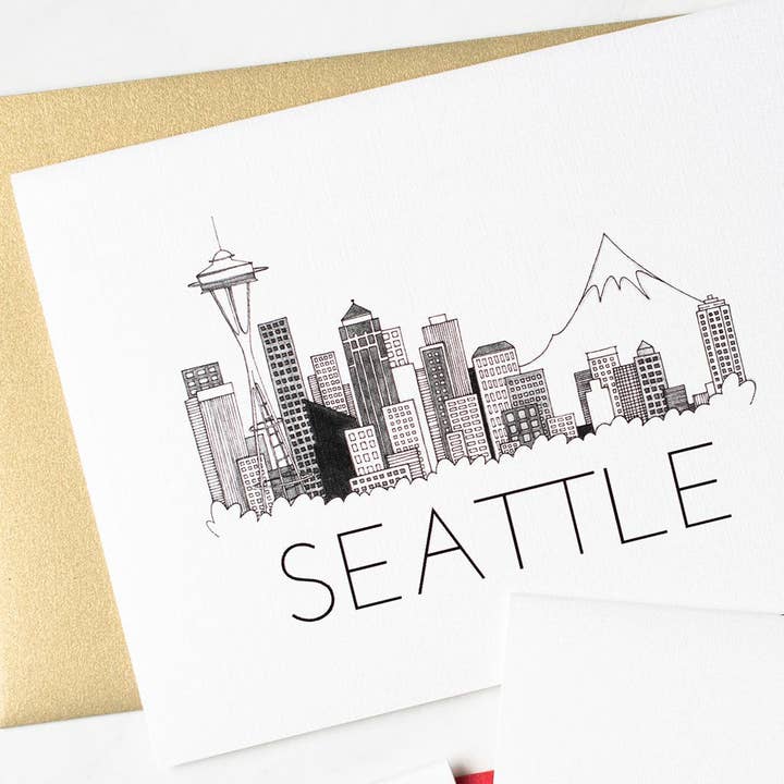 ”SEATTLE SKYLINE” TOMT KORT för wholesale av LO in LONDON®