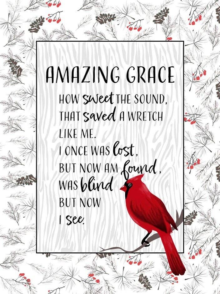 Amazing Grace Cardinal, 50" x 60" Throw for wholesale by Tremont Floral Supplies