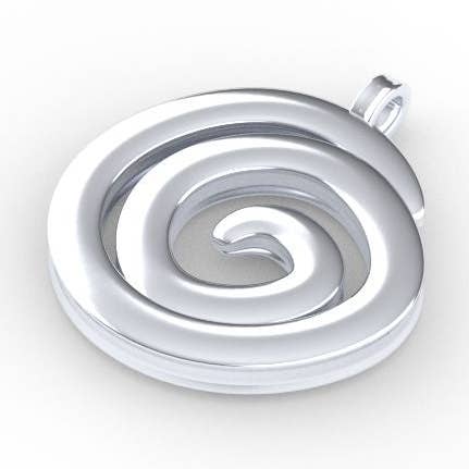PENDENTE LAMIA ESPIRAL PEQUENO por atacado de Argent Basic