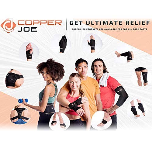 Copper Joe - Vendita all'ingrosso Calzini - Unisex - Copper Joe - Manicotti correttori per alluce valgo, cuscinetti in gel di compressione infuso di rame per alluce valgo e protezione contro l'attrito delle scarpe. Correttore ortopedico per alluce valgo, per uomini e donne